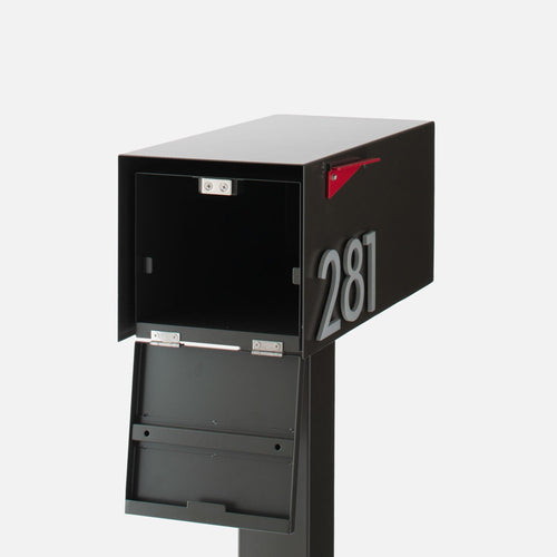 Post-Mounted Mailbox::Brown::Hover