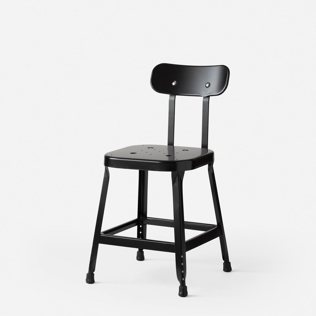 Schoolhouse Utility Stool 18"::satin black::hover