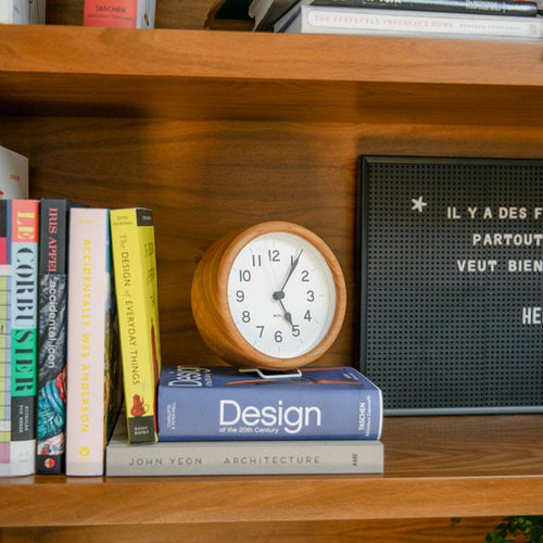 Wood Table/Wall Clock:Hover