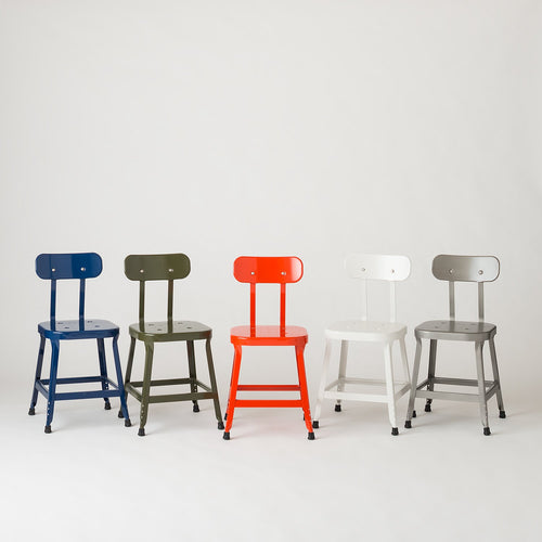 Schoolhouse Utility Stool 18"::Satin Black::hover