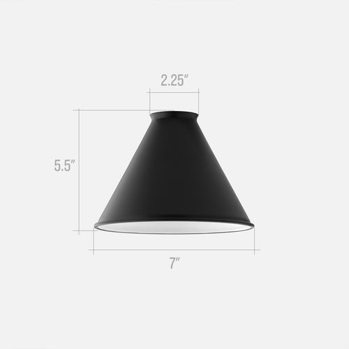 Metal Slim Cone Shade::true black::hover