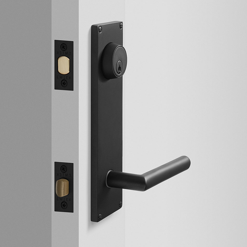 Tate Door Set with Otto Lever - Flat Black:hover