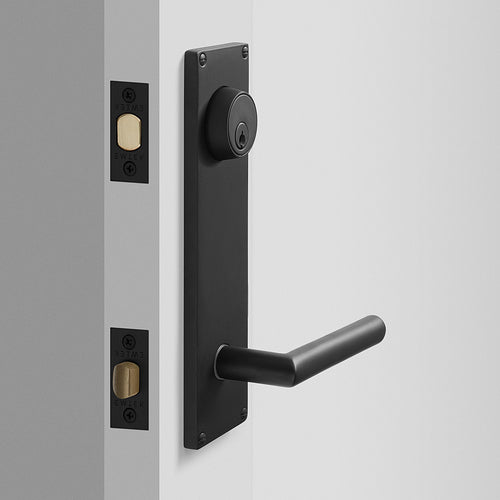 Tate Door Set with Otto Lever - Flat Black:hover