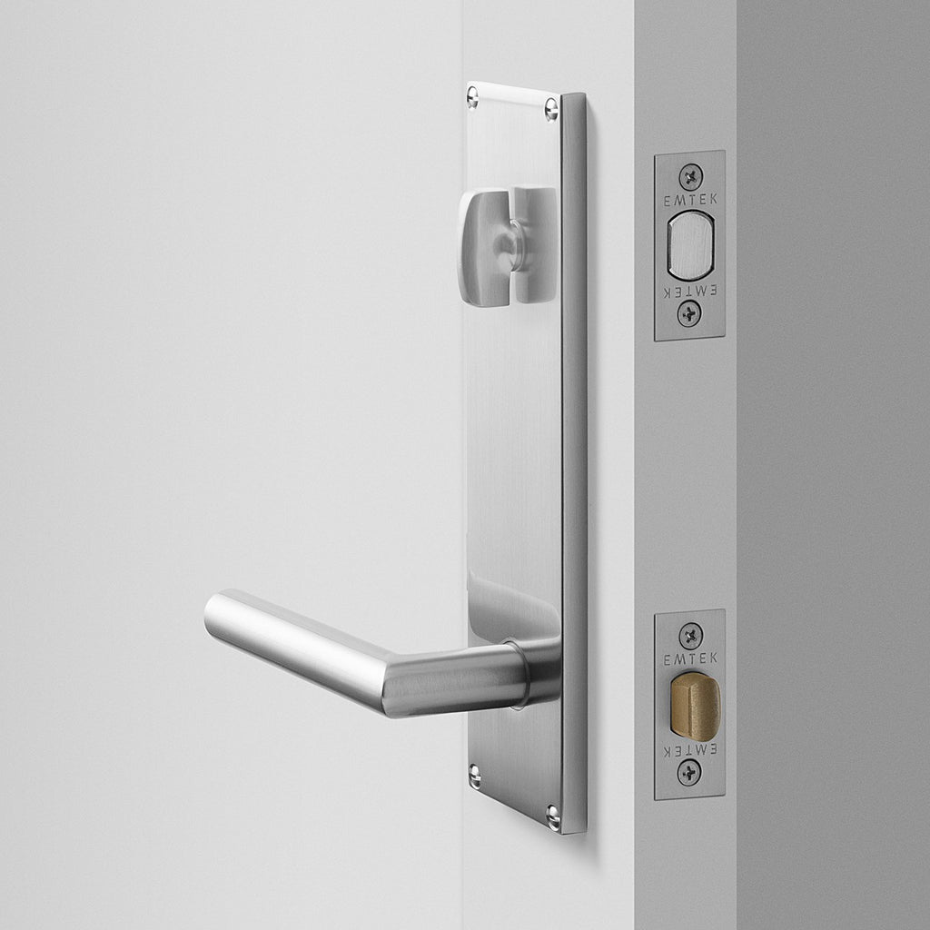 Tate Door Set with Otto Lever - Satin Nickel