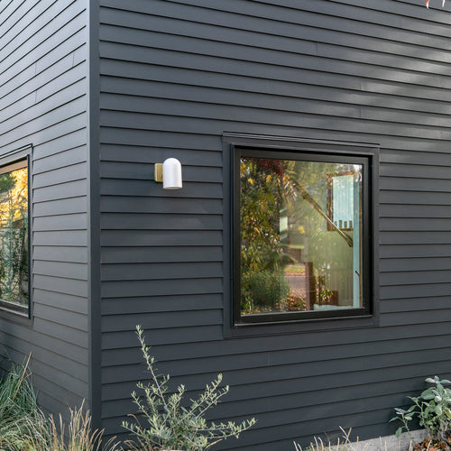 Allegheny Indoor/Outdoor Sconce::Shell White::Hover