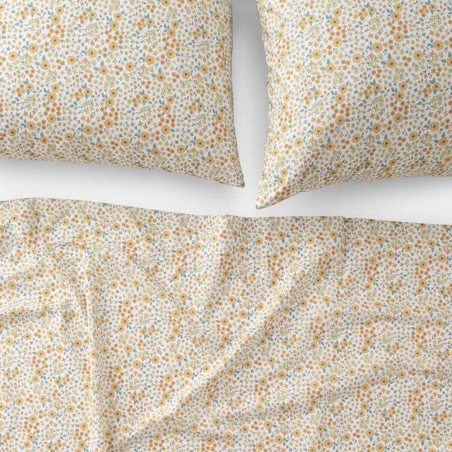 Wallowa Floral Sheet Set::Wallowa - Chamomile::Main