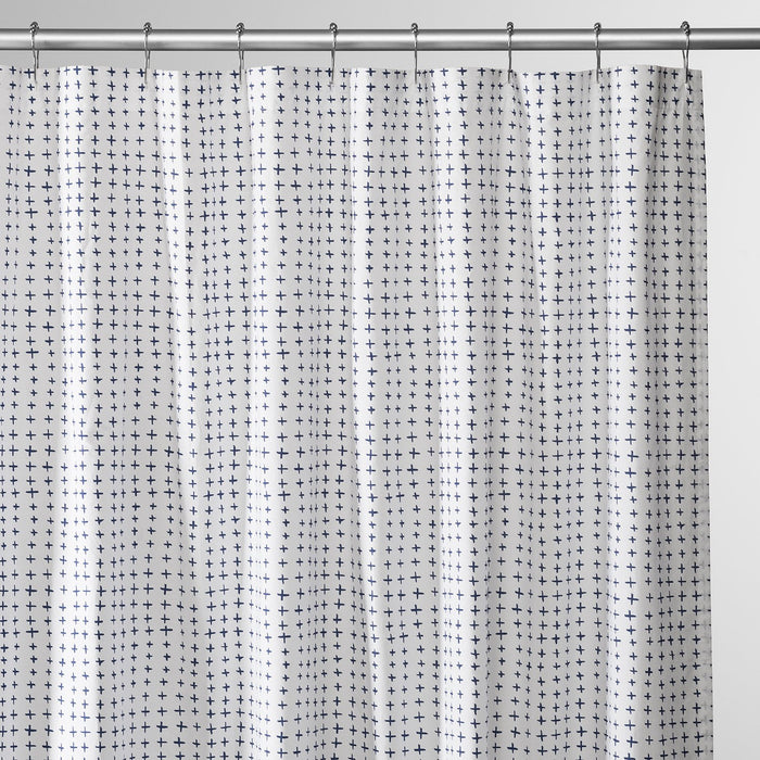 Navy Imperfect Plus Shower Curtain