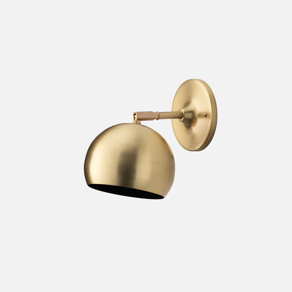 Isaac Sconce - Short Arm::Natural Brass::main