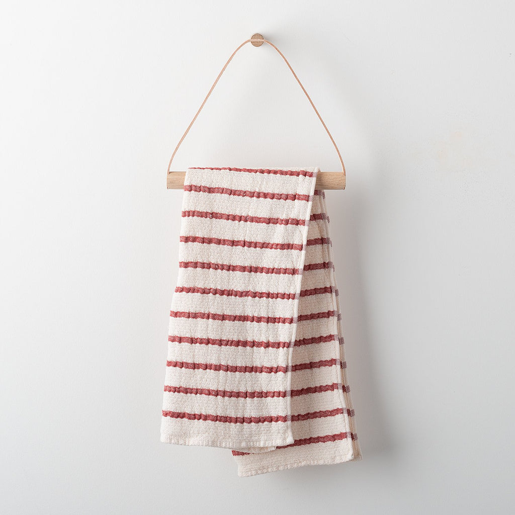 Oak + Leather Towel Loop:Hover