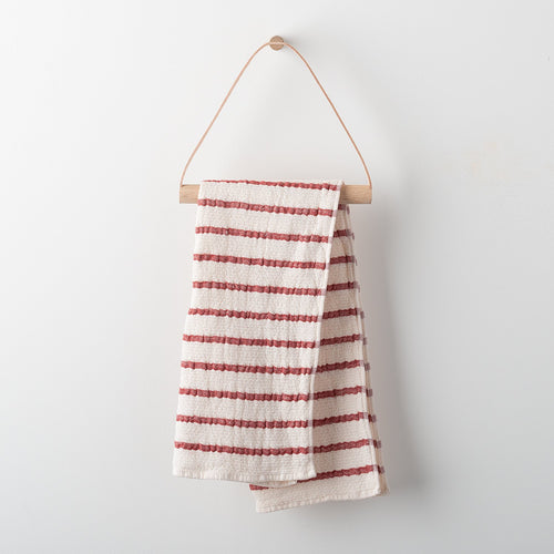Oak + Leather Towel Loop:Hover