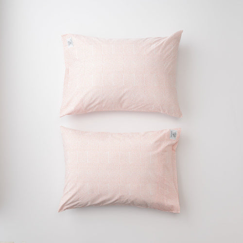 Dot Percale Pillow Case, Set of 2