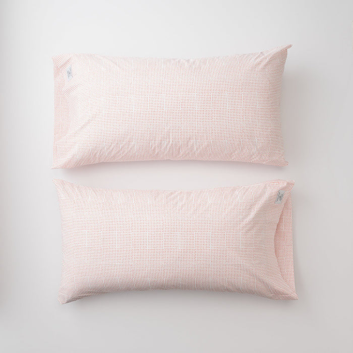 Dot Percale Pillow Case, Set of 2
