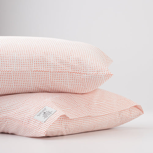 Dot Percale Pillow Case, Set of 2