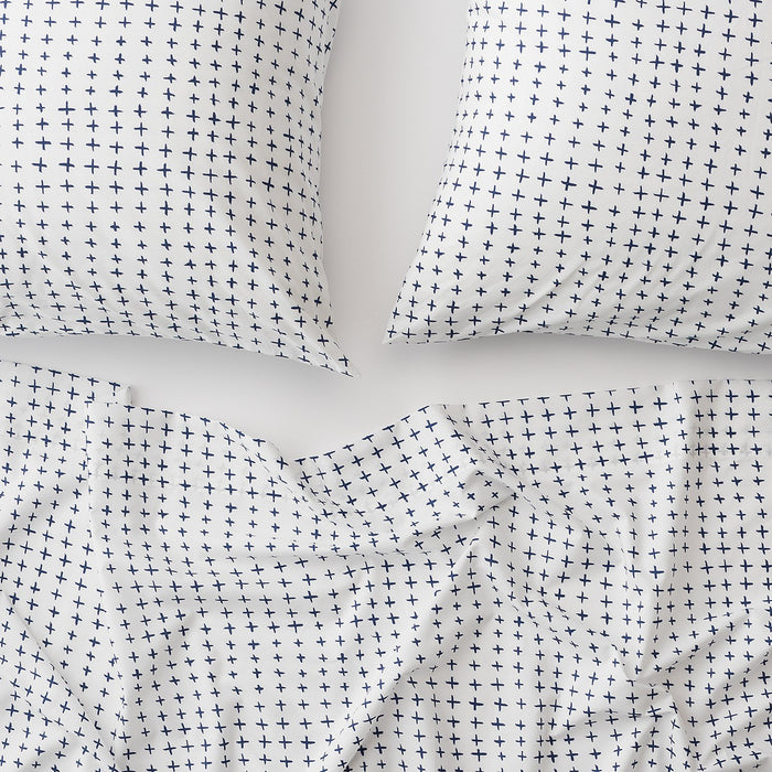 Navy Imperfect Plus Percale Sheet Set