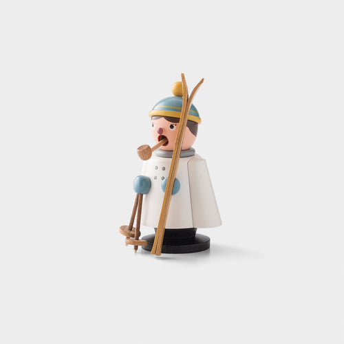 Skier Incense Smoker Set