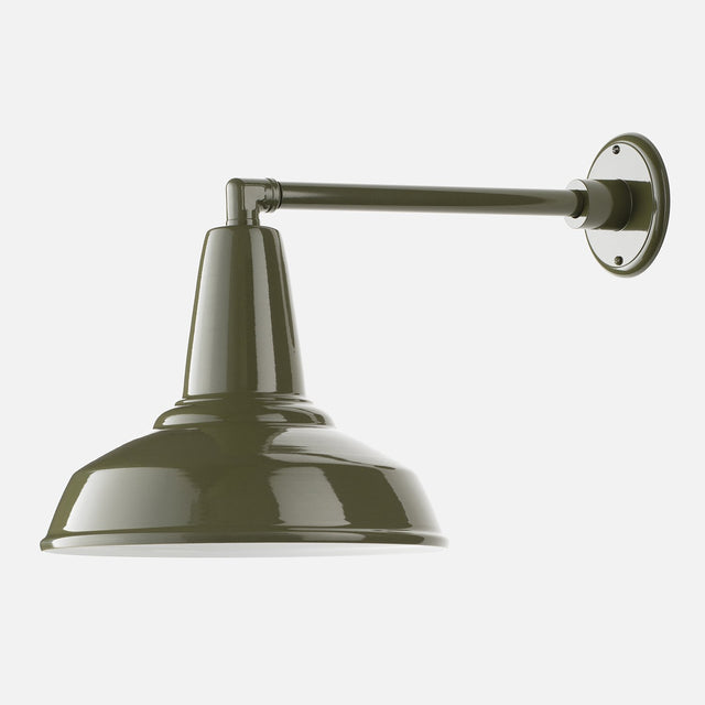 Factory 4 Outdoor Sconce::Sargeant Green::Main