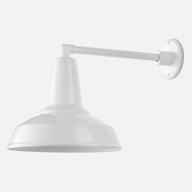 Factory 4 Outdoor Sconce::White::Main