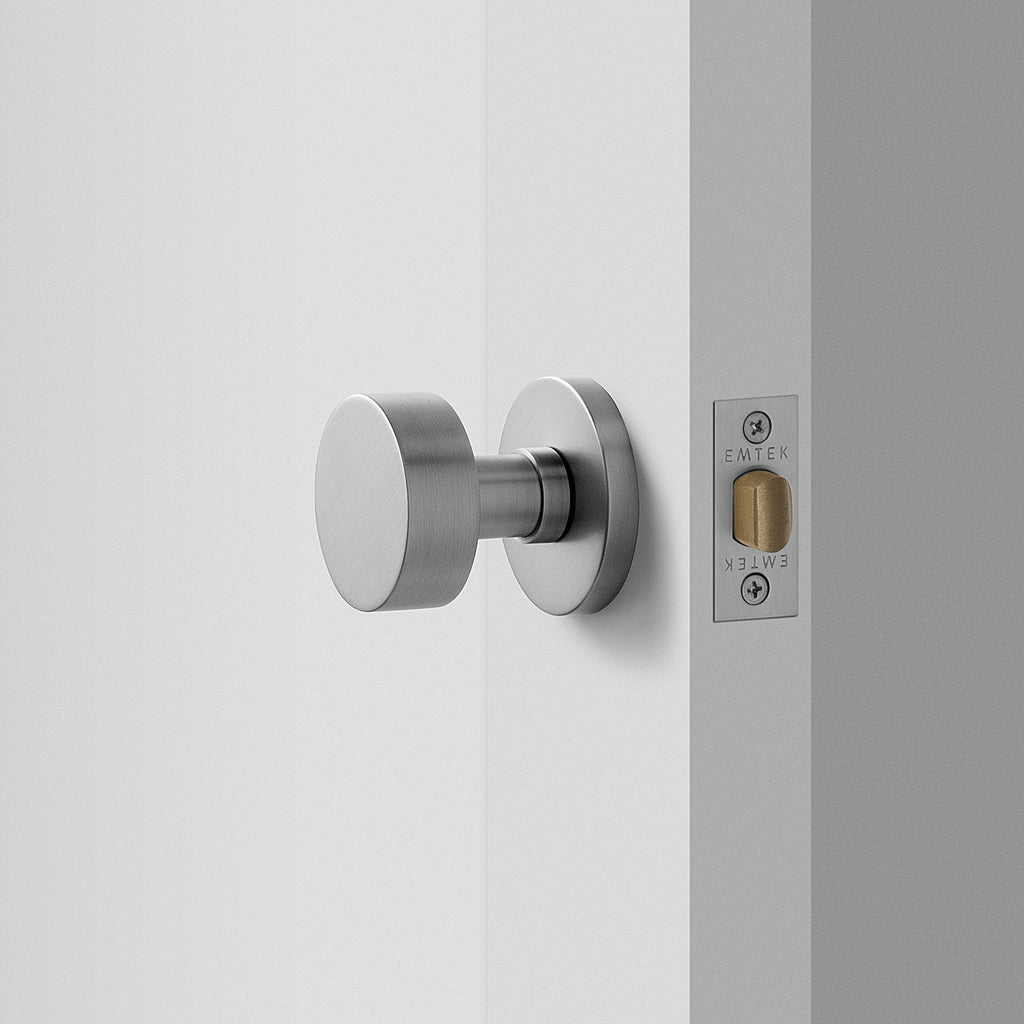 York Door Set with Cylinder Knob - Satin Nickel::main