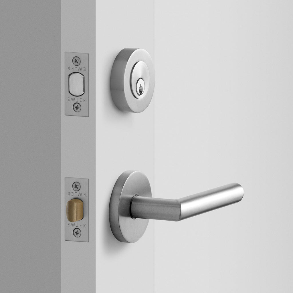York Doorset with Otto Lever + Deadbolt - Satin Nickel:hover