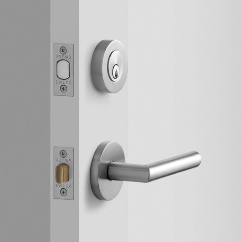 York Doorset with Otto Lever + Deadbolt - Satin Nickel:hover